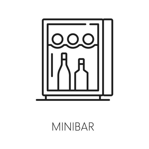 Minibar in the room